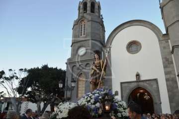 Misa y procesión de San Juan Bautista por el casco antiguo de Telde (Foto TA)